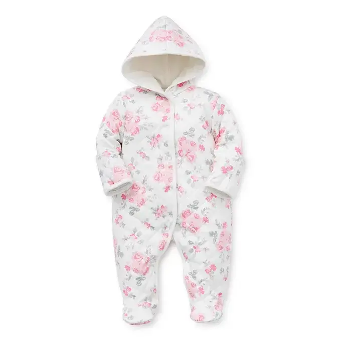 【Little Me】數位花卉連腳兔裝