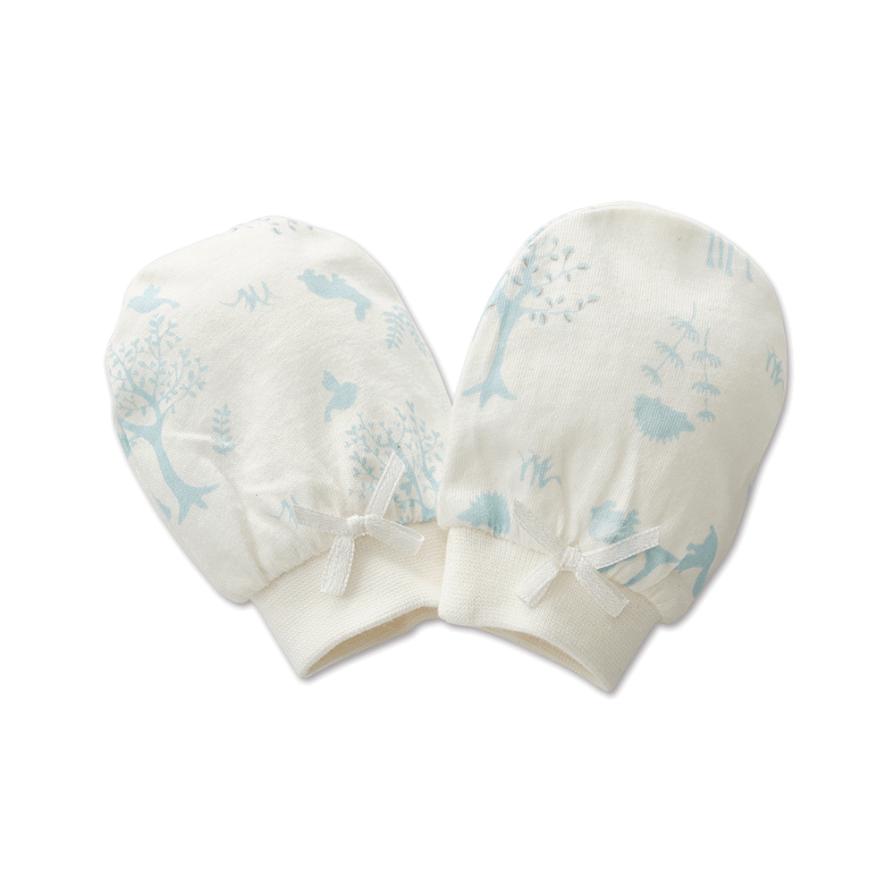 【Baby City娃娃城】有機棉手套-樹林／2色