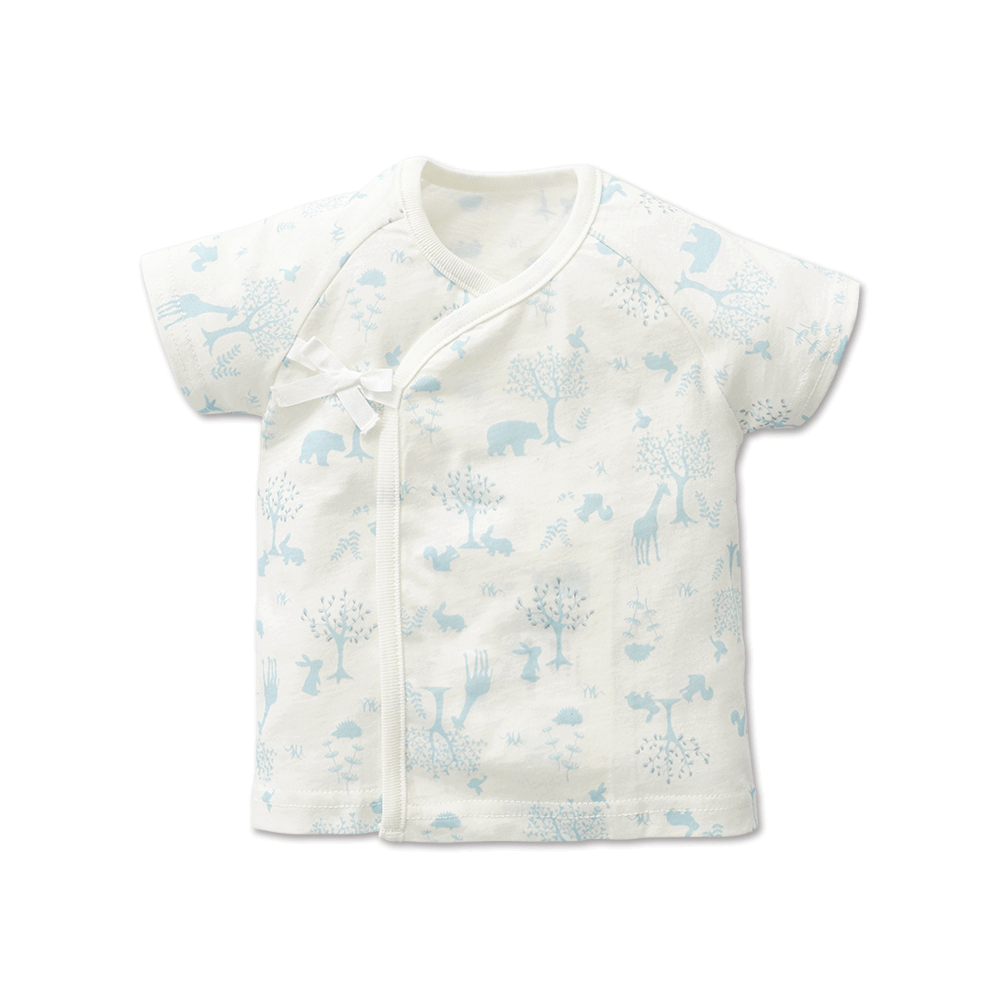 【Baby City娃娃城】有機棉短袖肚衣-樹林／2色