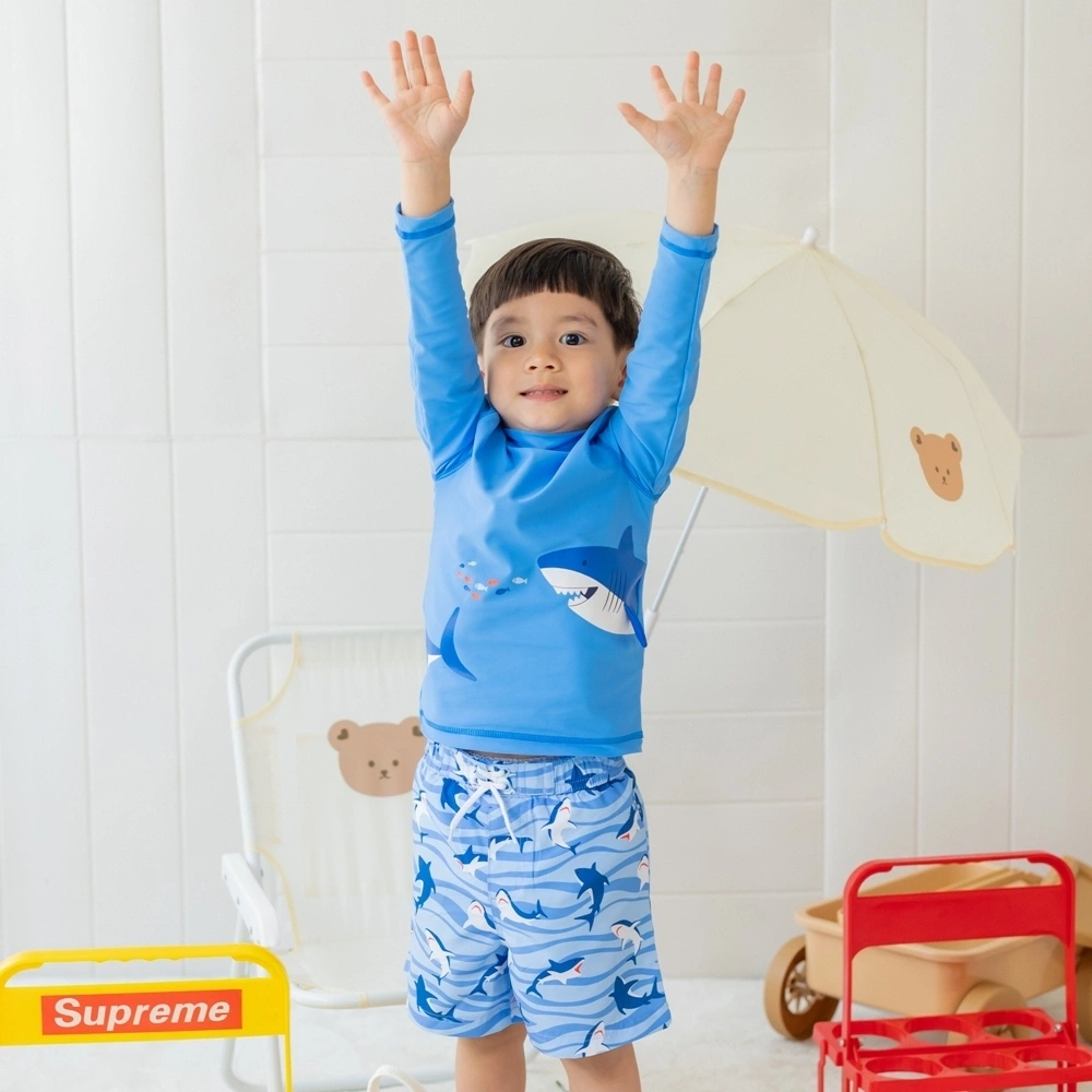 【Little Me】波浪鯊魚泳褲