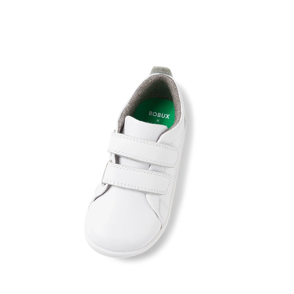 【BOBUX】真皮兒童運動鞋GrassCourt純淨白