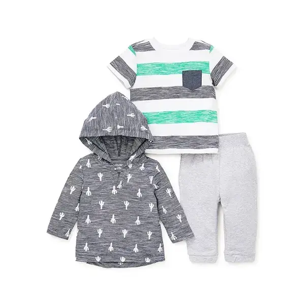 【Little Me】仙人掌上衣二件/長褲組