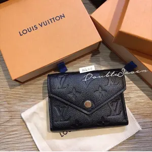 LOUIS VUITTON, MONEDERO DOBLE ZIPER, VINO TINTO, REGALOS.SELECTOS