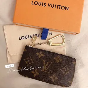 LOUIS VUITTON, MONEDERO DOBLE ZIPER, VINO TINTO, REGALOS.SELECTOS