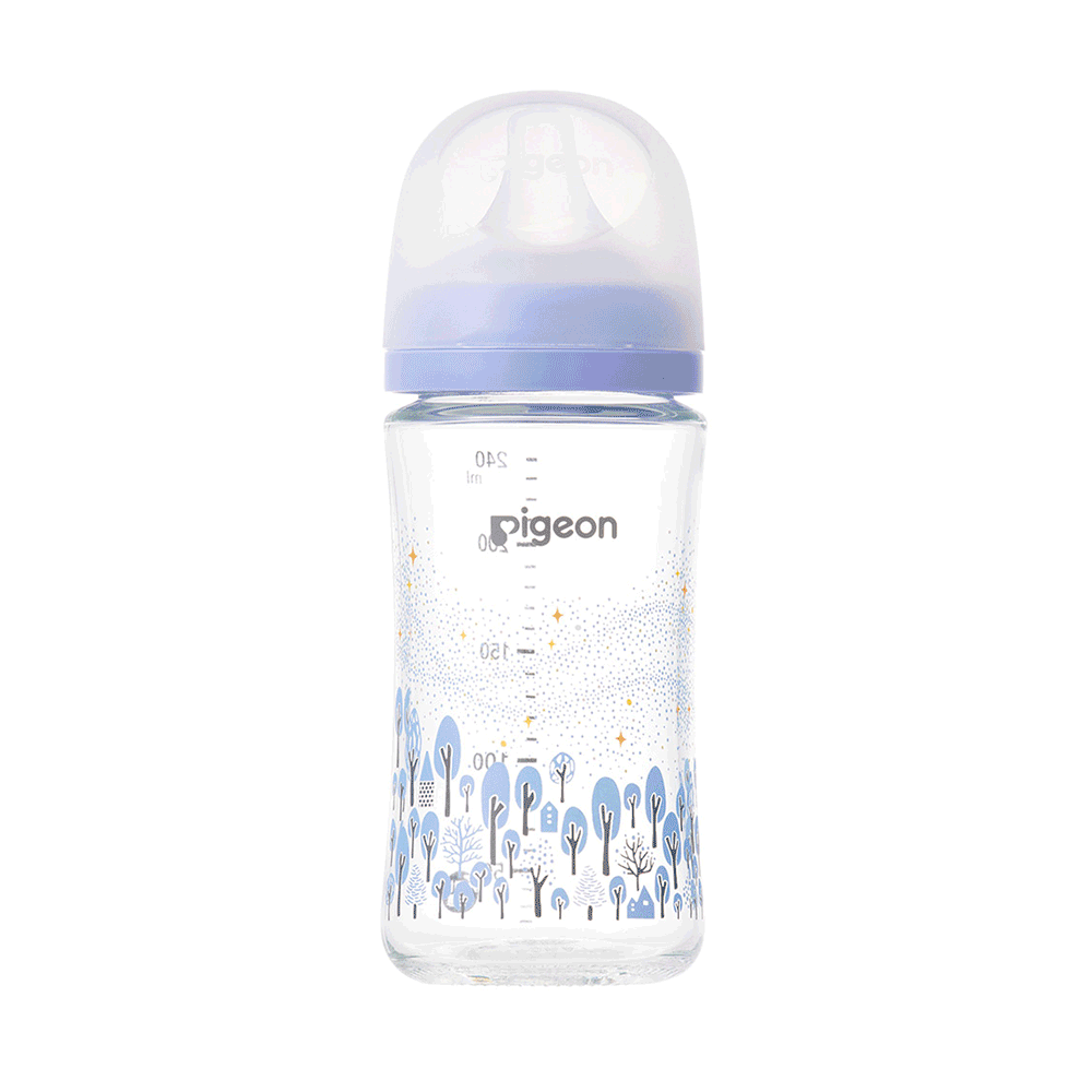 【Pigeon貝親】第三代母乳實感彩繪款玻璃奶瓶240ml/4款