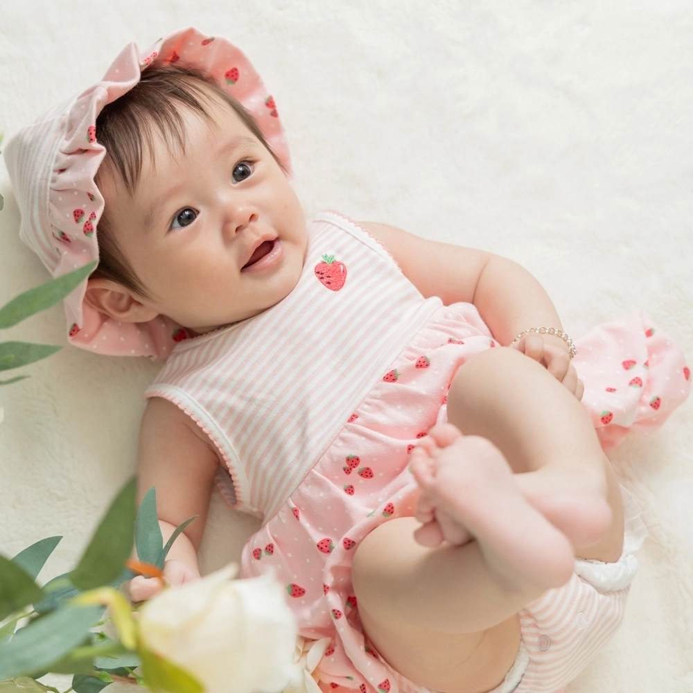 【Little Me】草莓澎澎裙連身衣/帽子