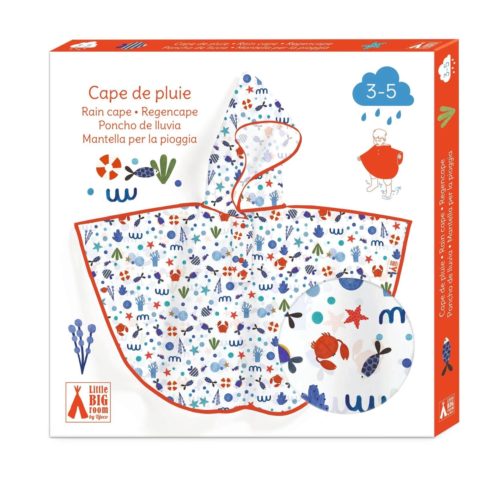 【DJECO智荷】兒童雨衣/奇幻海洋