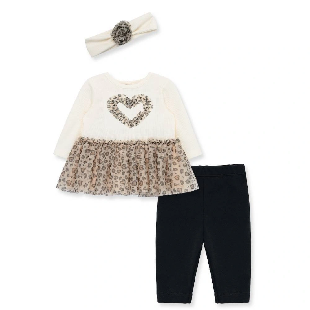 【Little Me】獵豹短裙上衣/緊身褲/髮帶