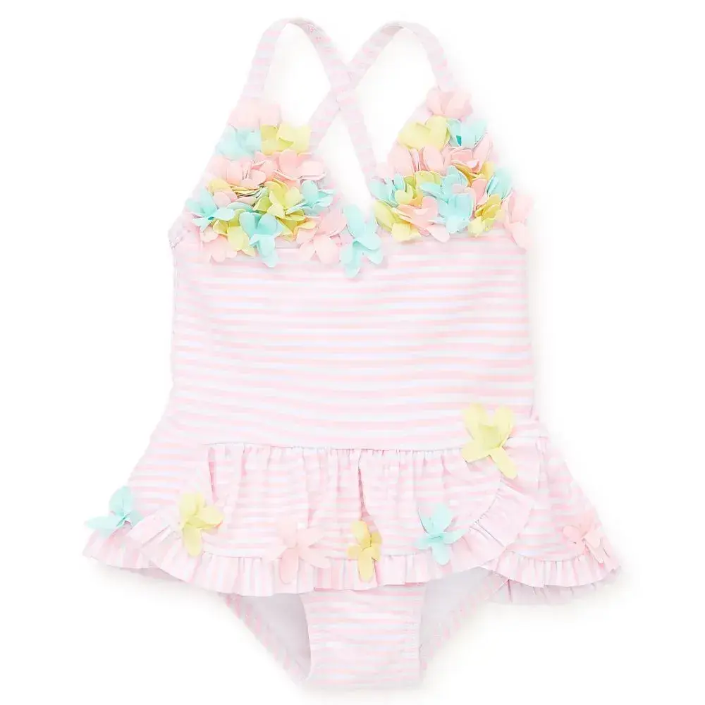 【Little Me】小花防護泳裝