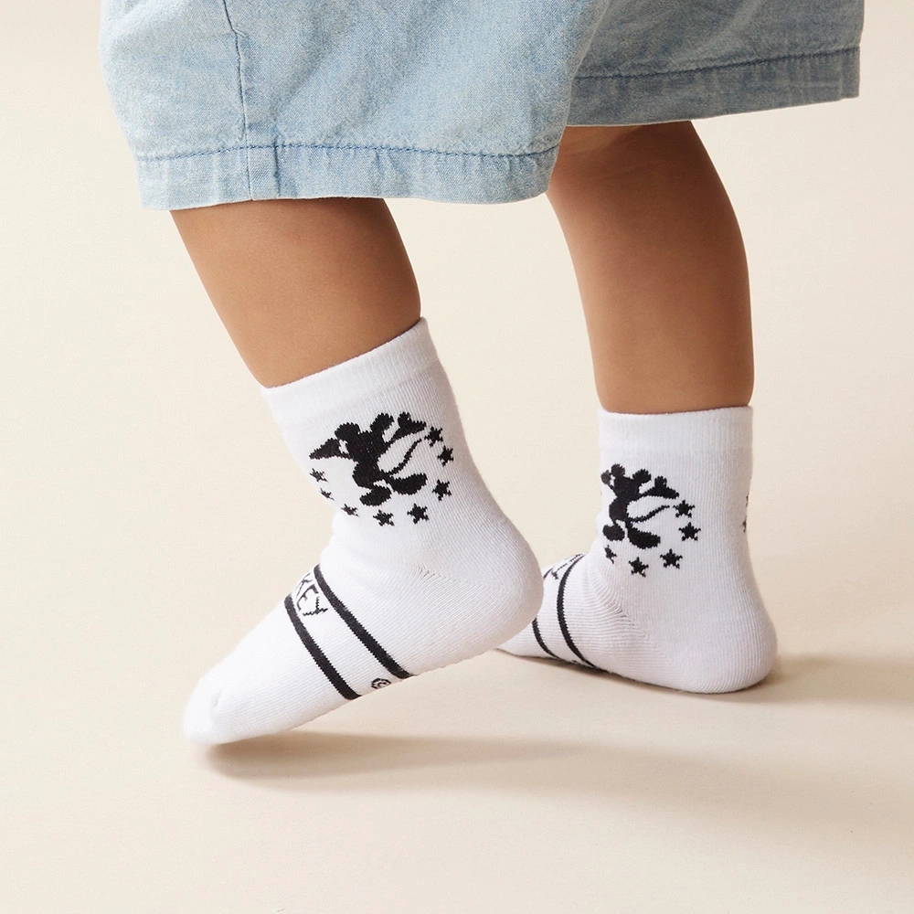 【Baby City娃娃城】米奇個性短襪/純淨白