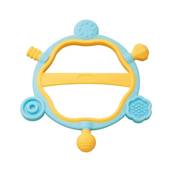 【TOYROYAL樂雅】牙膠六角搖鈴