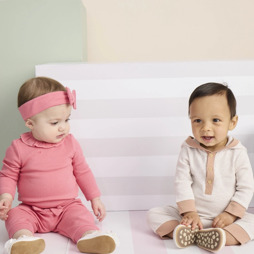 【Little Me】燕麥鬆餅帶帽連身衣/長褲