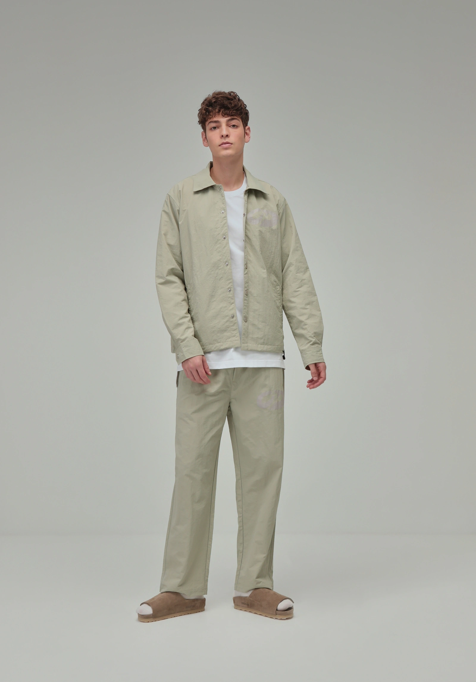 CLUBHAUS × TANGRAM DICE COACH JACKET GREEN TGA-MB17