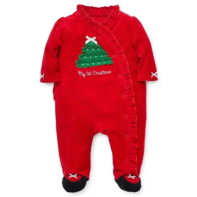 【Little Me】聖誕樹連腳兔裝