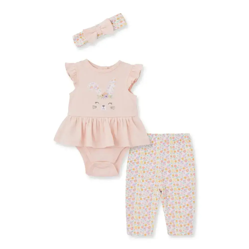 【Little Me】小兔連身衣/長褲/髮帶