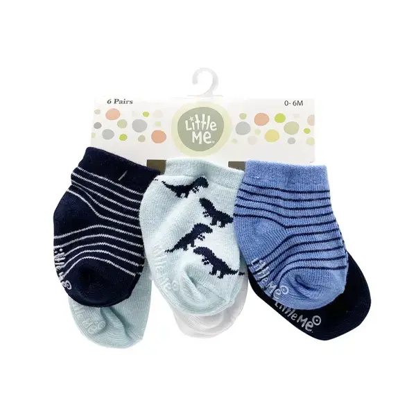 【Little Me】恐龍男襪六入組
