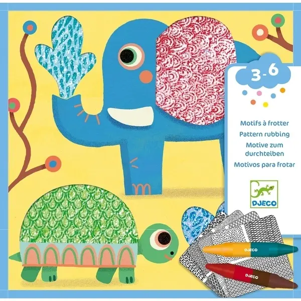 【DJECO智荷】蠟筆拓印術/馬迦莉的好朋友