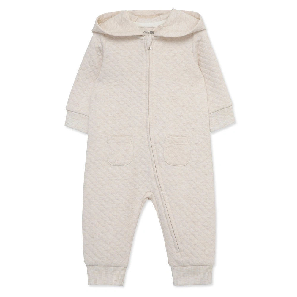 【Little Me】燕麥格紋帶帽兔裝