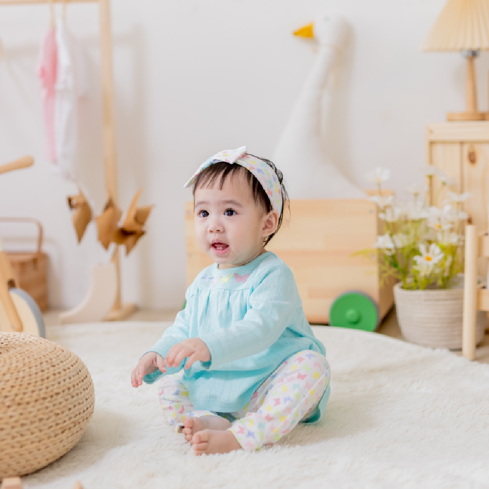 【Little Me】蝴蝶上衣/緊身褲/髮帶