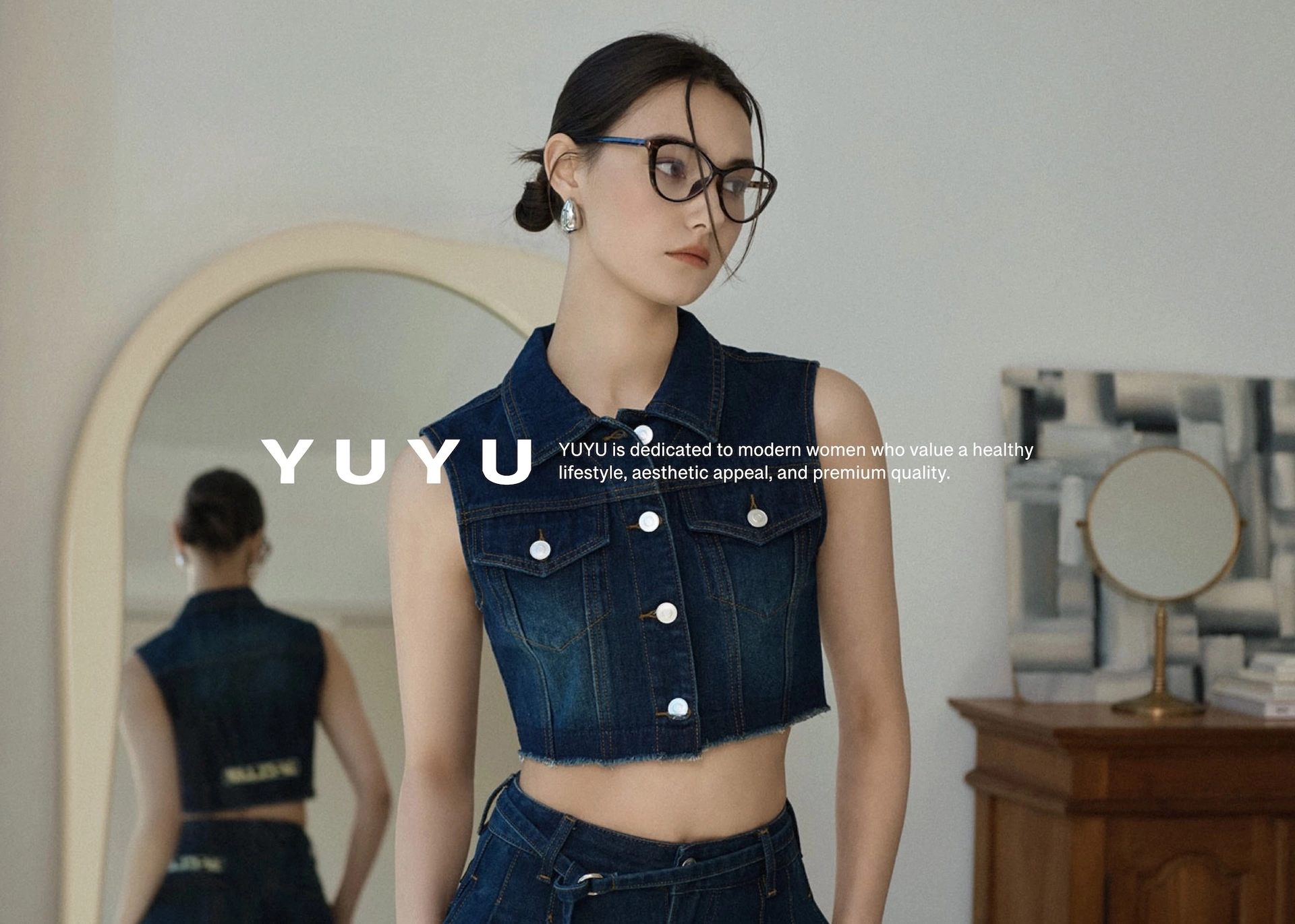 トップス yuyu 1990's Denim Top | 複製YUYU