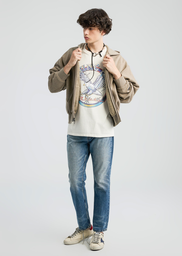 RHUDE トレーナー RHUDE + Lamborghini Logo-Embroidered Distressed Cotton and