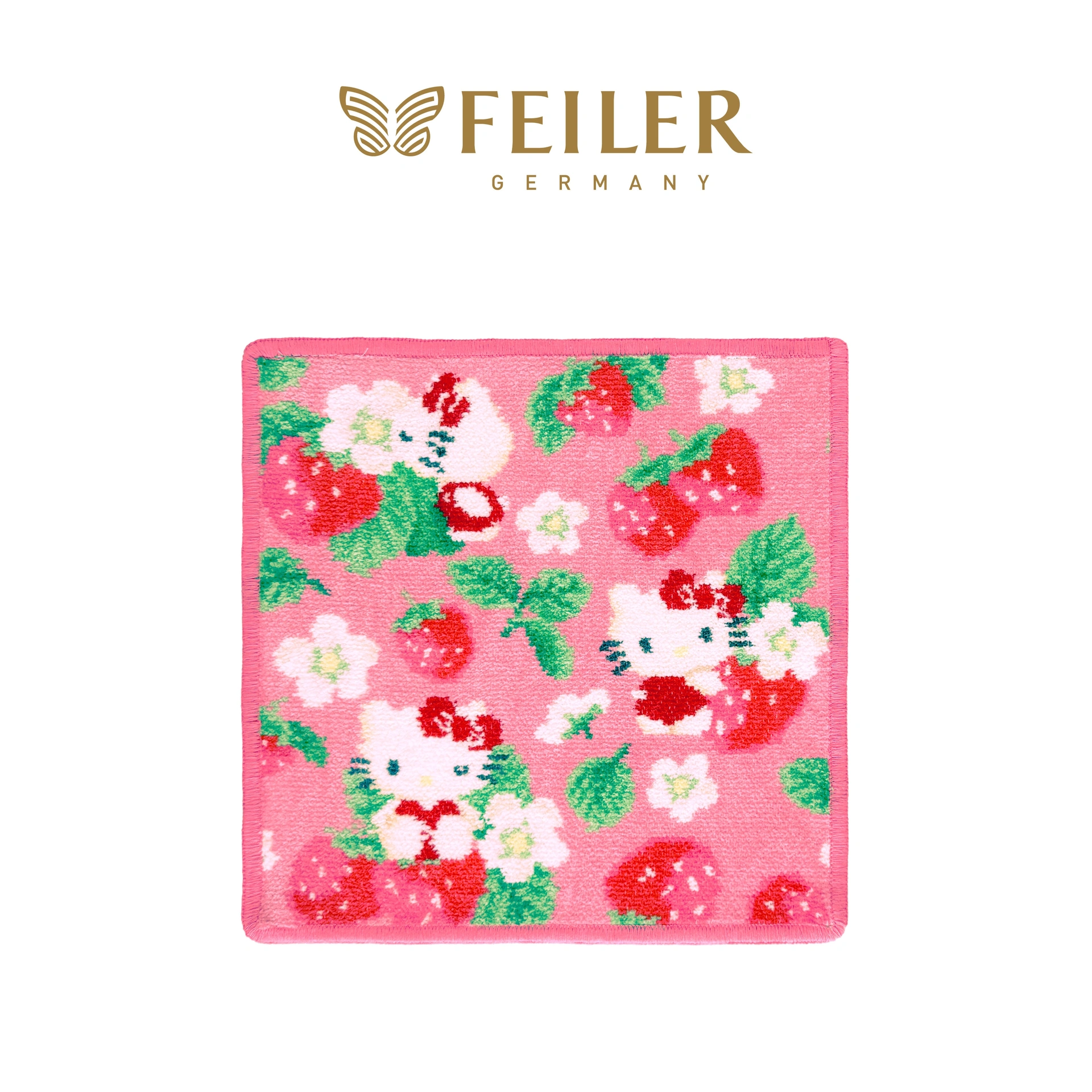 feiler】Hello Kitty 草莓物語方巾(25x25)