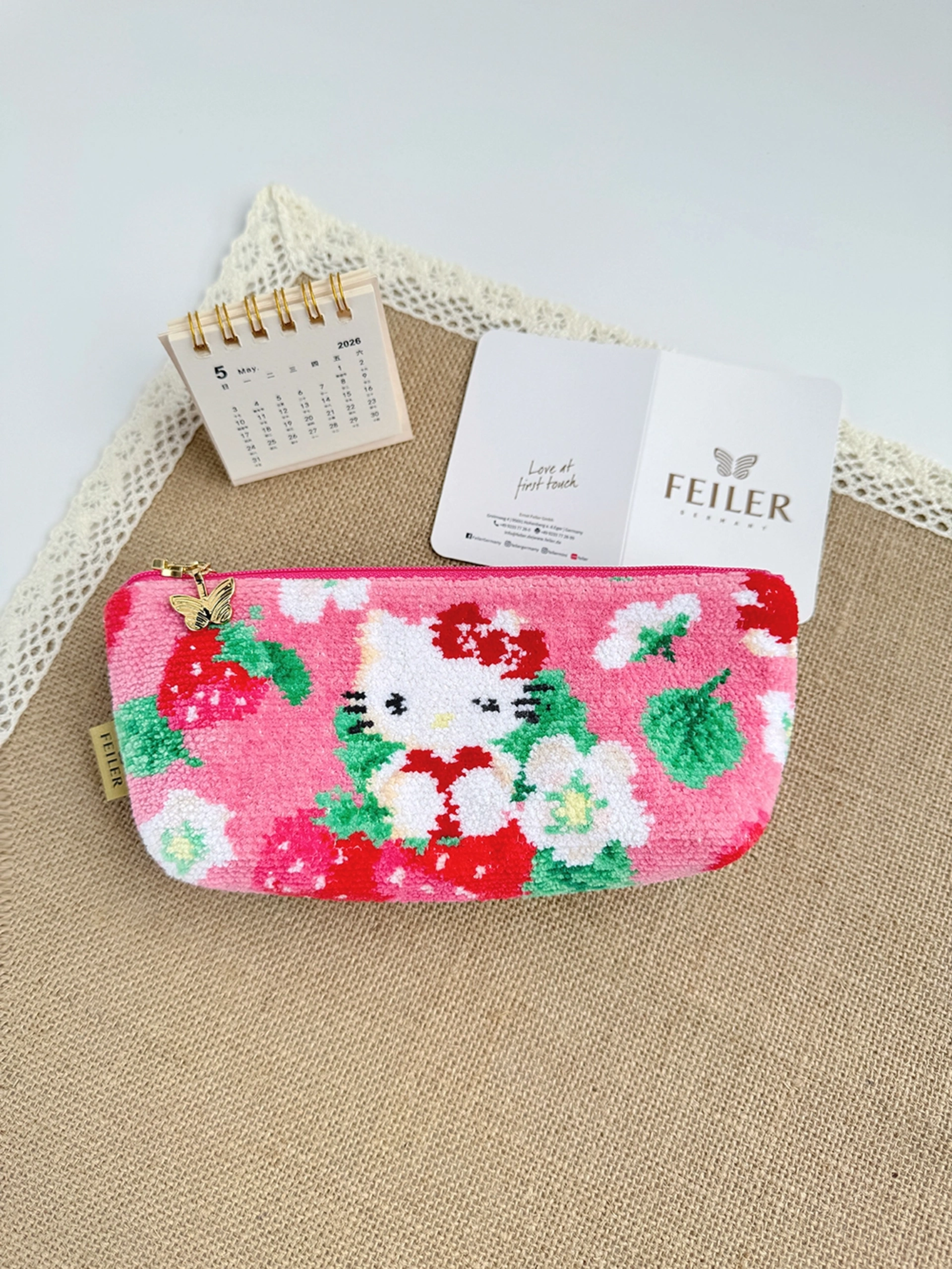 feiler】Hello Kitty草莓物語法棍包(20X8X3)