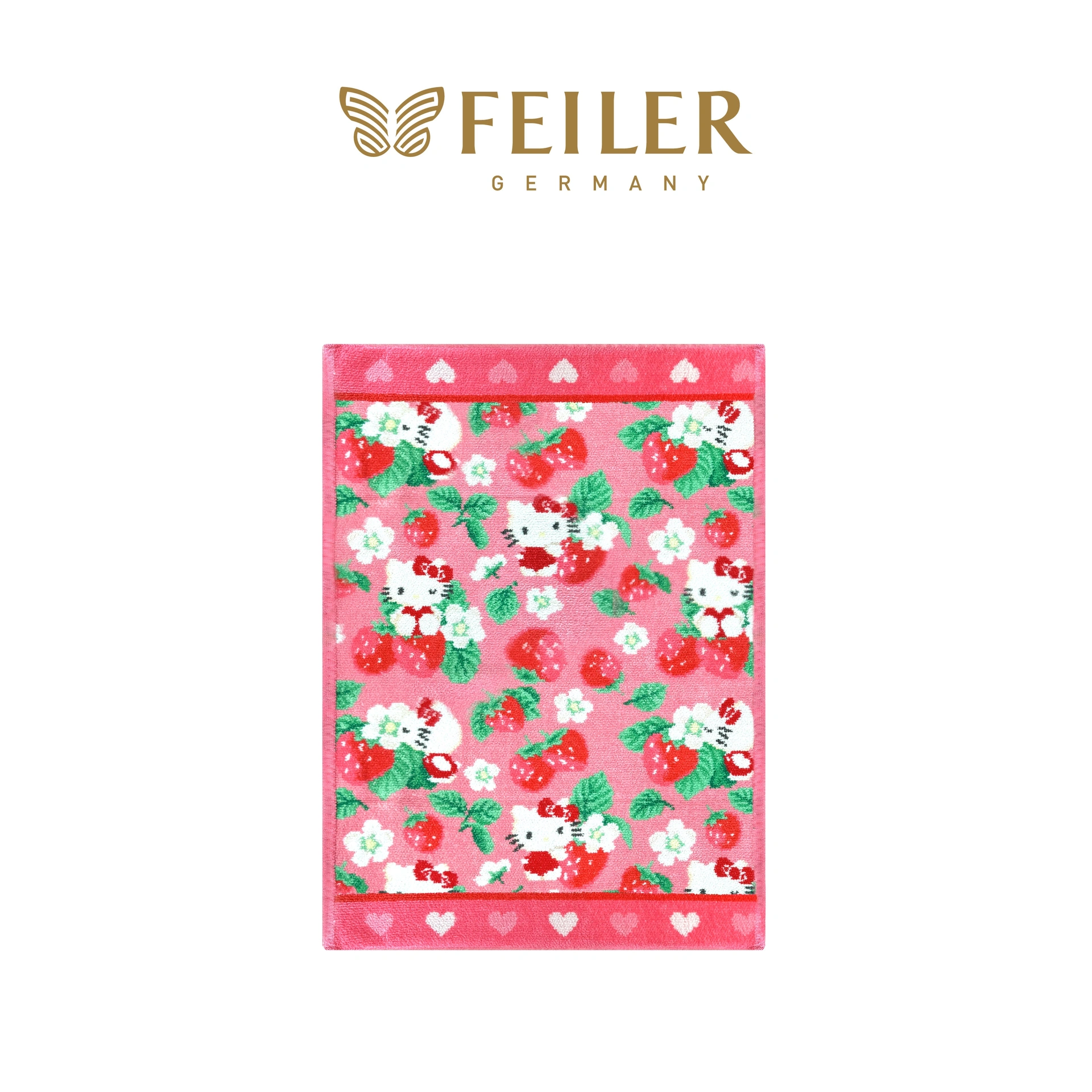 【台湾限定品】FEILER Hello Kitty 草苺物語 タオル feiler】Hello Kitty 草莓物語毛巾(37X50)