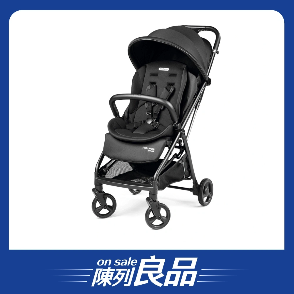 【展示良品】【Pegperego】SELFIE PLUS輕奢版手推車 /經典黑
