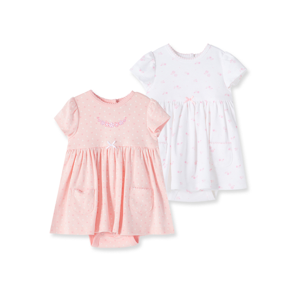 【Little Me】花園連身衣洋裝二件組