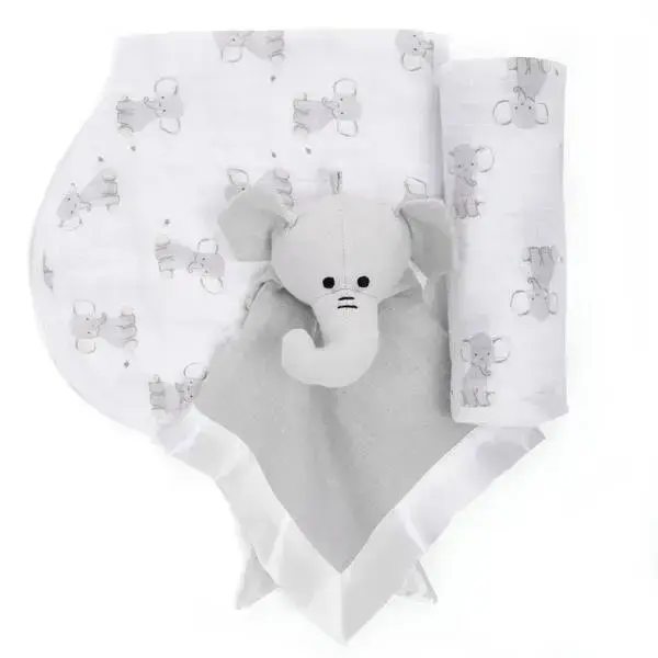 【Aden & Anais】初生嬰兒完美禮盒/象寶寶