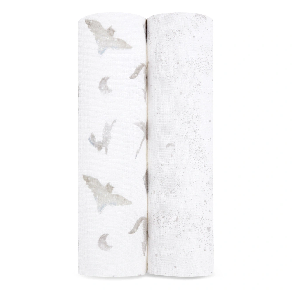 【Aden & Anais】有機棉多功能包巾2入/銀河星系