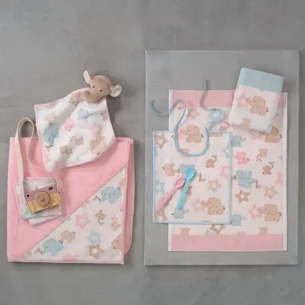 【feiler】可愛大象毛巾(37x50) / 粉