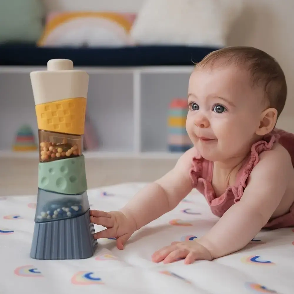 【Baby to love】寶寶的第一組感統疊疊樂