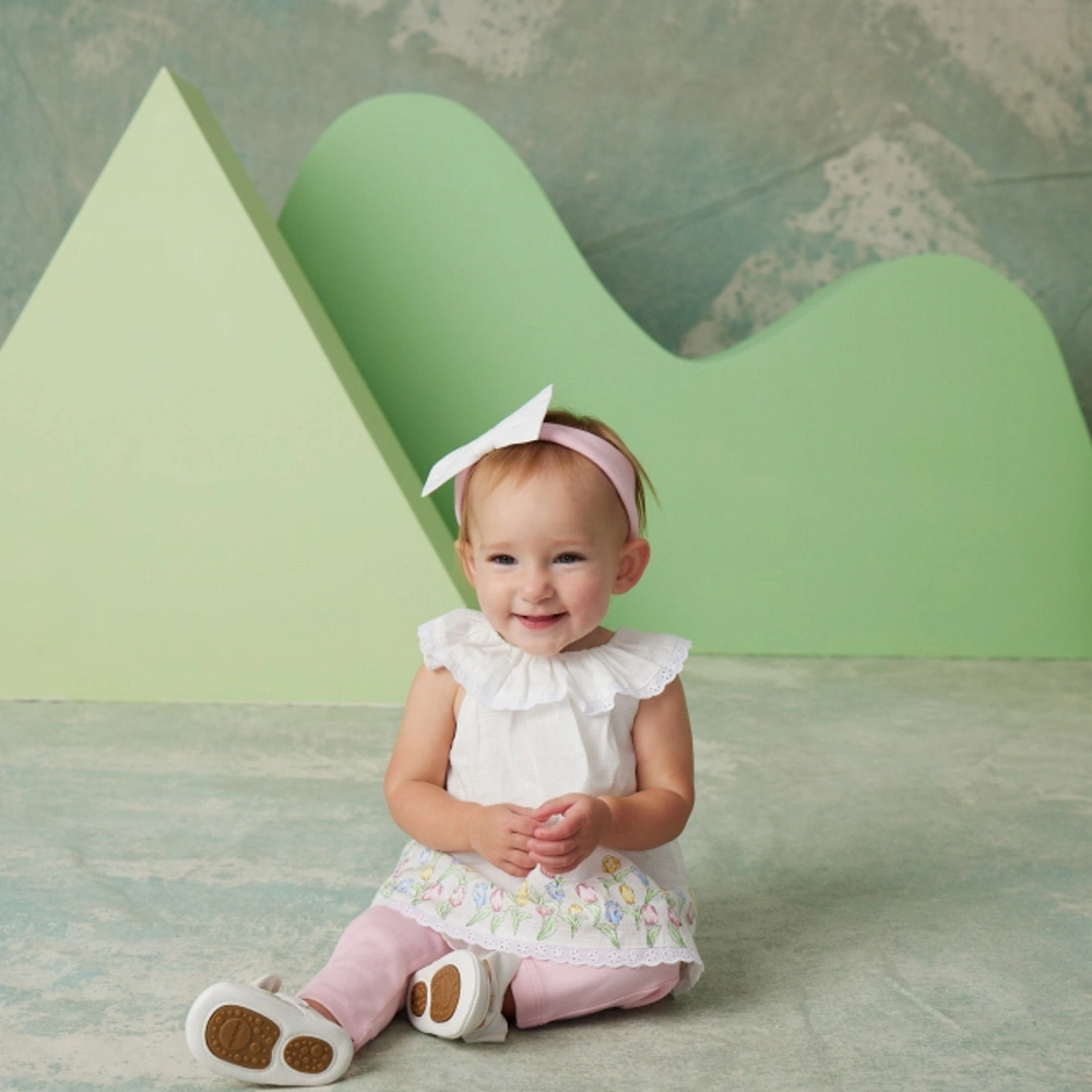 【Little Me】鬱金香背心上衣/長褲/髮帶