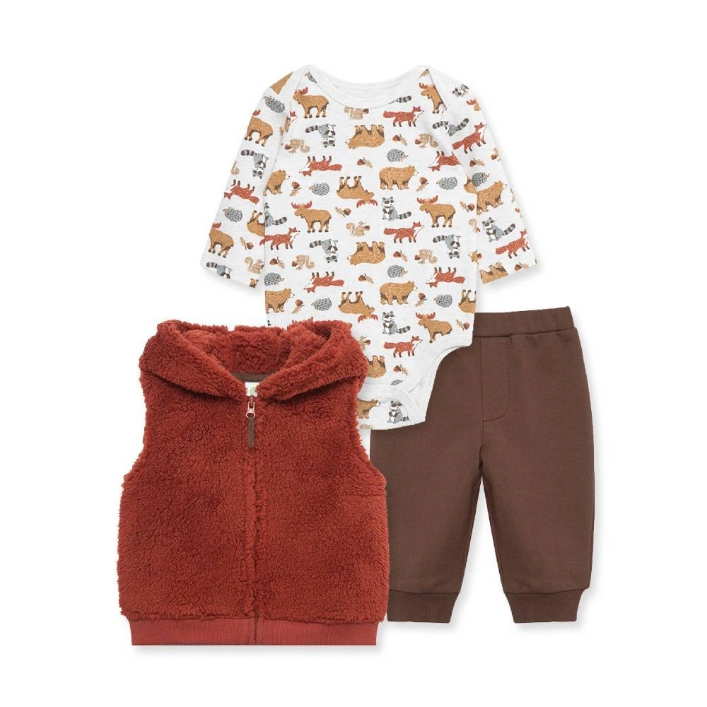 【Little Me】森林連帽背心/連身衣/褲子