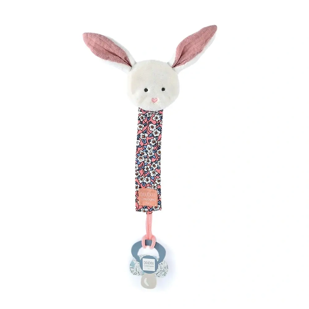 【Doudou】花園動物/安撫奶嘴鍊/白兔