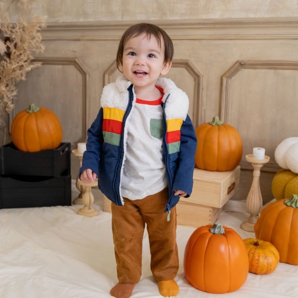 【Little Me】彩色條紋背心/上衣/長褲