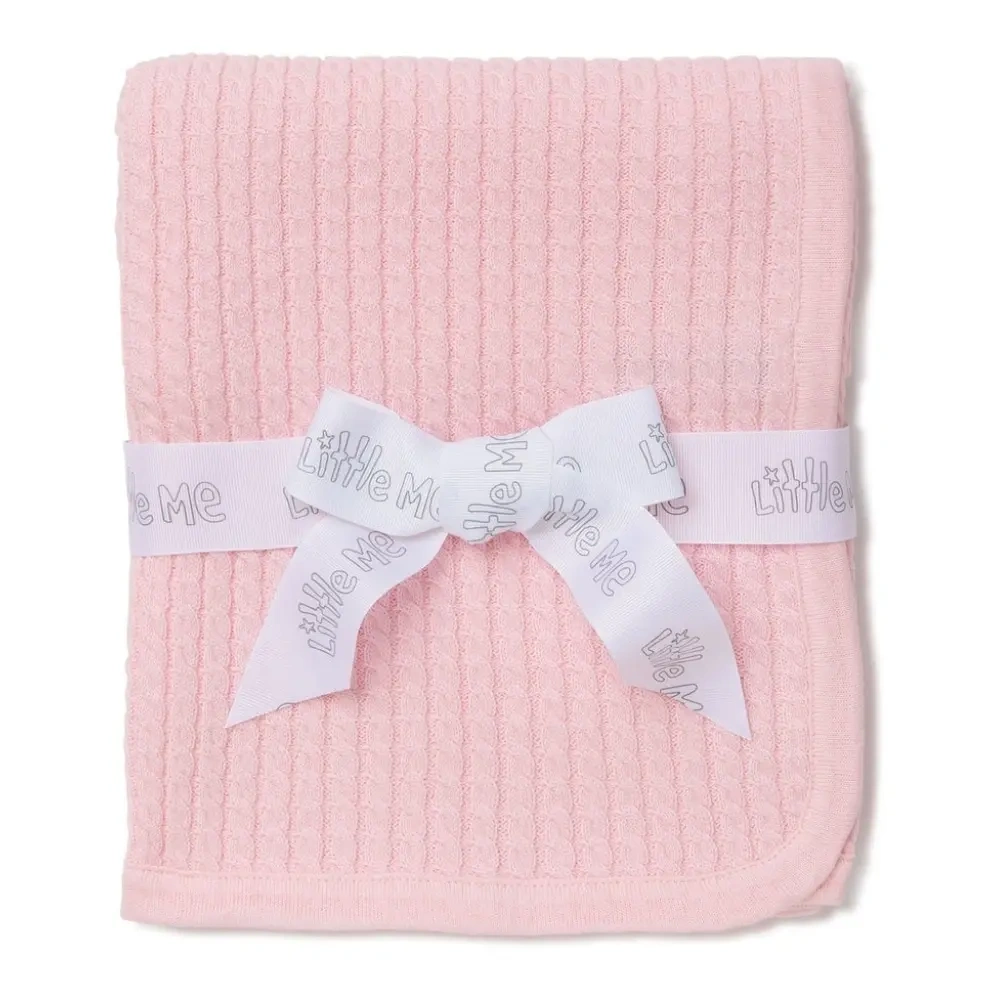 【Little Me】粉色蓋毯