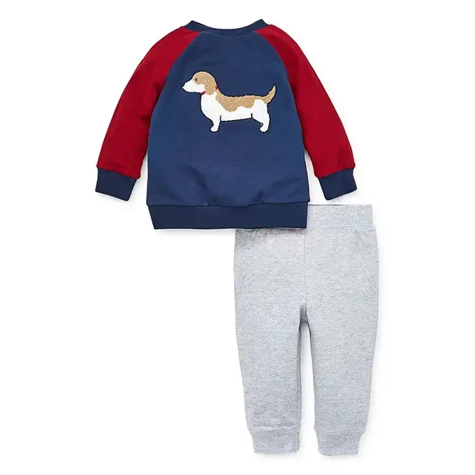 【Little Me】小狗上衣＋長褲