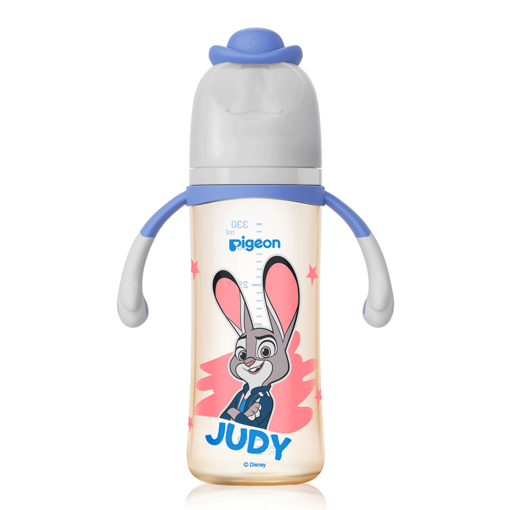 【Pigeon貝親】第三代迪士尼母乳實感PPSU奶瓶330ml/ 動物方城市