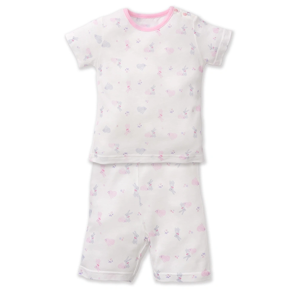 【Baby City娃娃城】短袖肩開套裝/粉兔