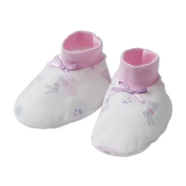 【Baby City娃娃城】天絲棉腳套/粉兔(粉)