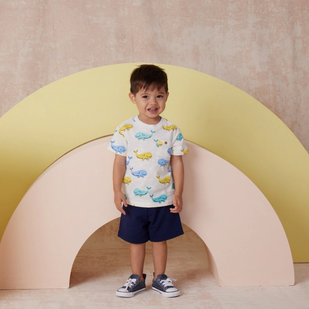 【Little Me】鯨魚上衣兩入/褲子組