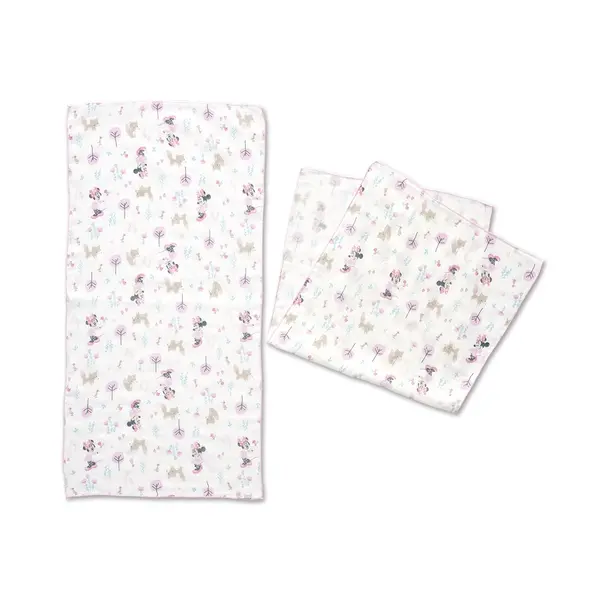 【Baby City娃娃城】米妮紗布多功能長手巾2入