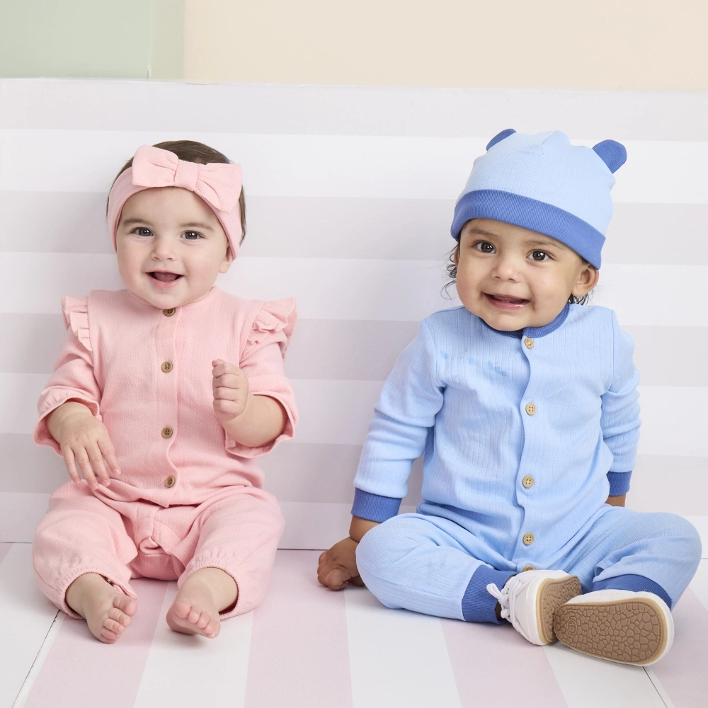 【Little Me】淺藍鬆餅兔裝/帽子