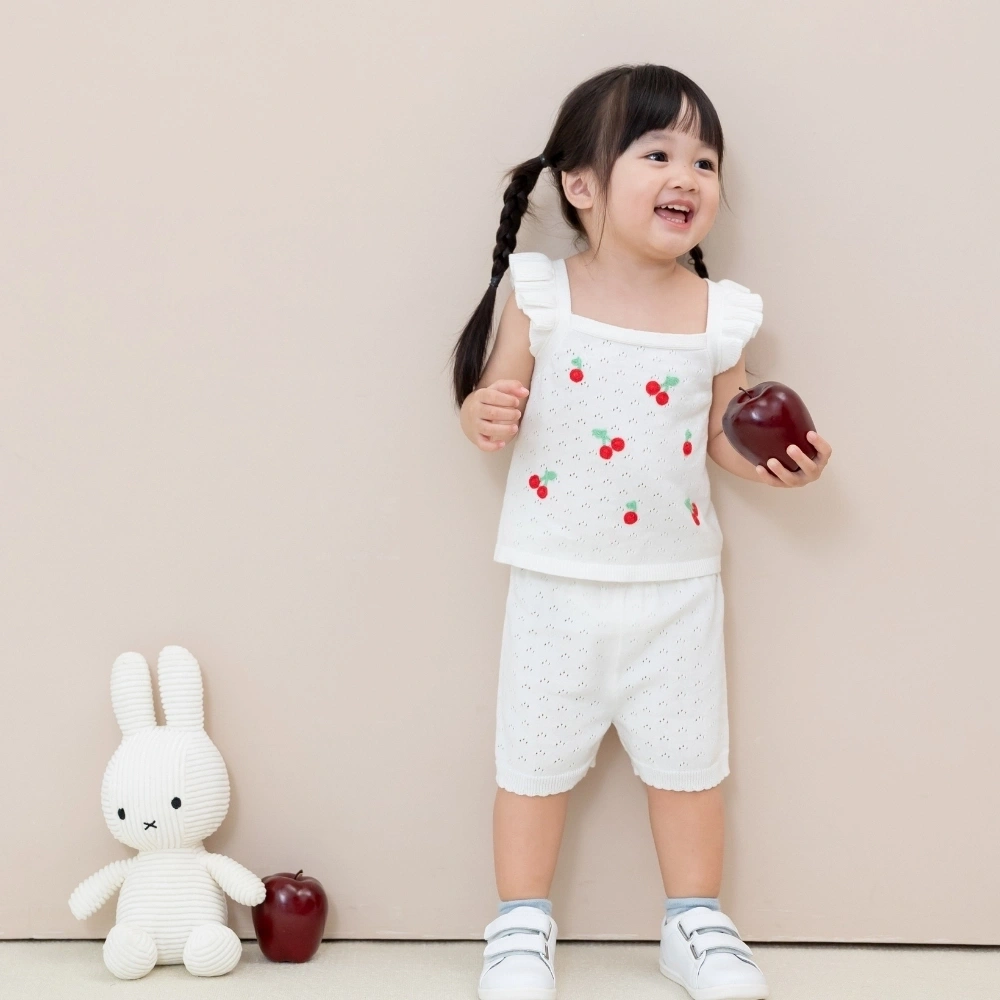【Little Me】櫻桃細肩背心上衣/褲子