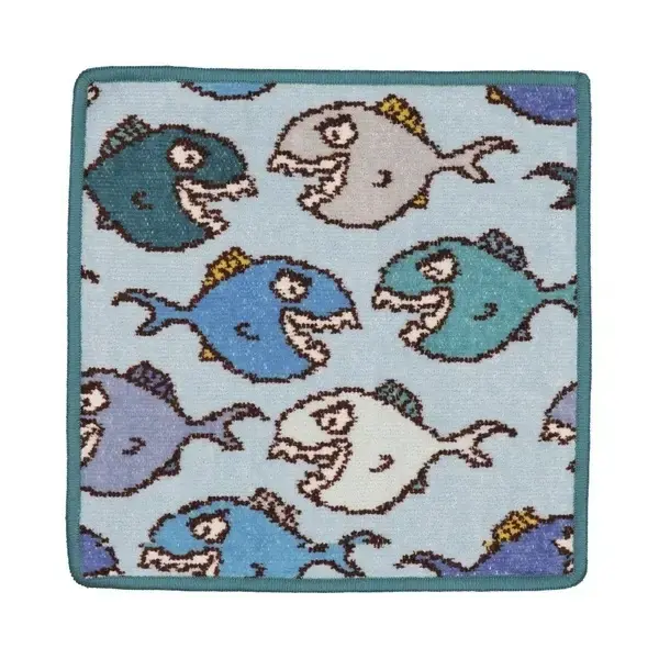 【feiler】飢餓食人魚方巾(25x25)