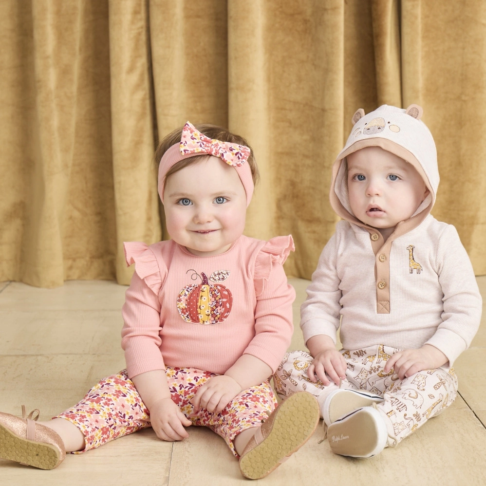 【Little Me】長頸鹿帶帽連身衣/長褲