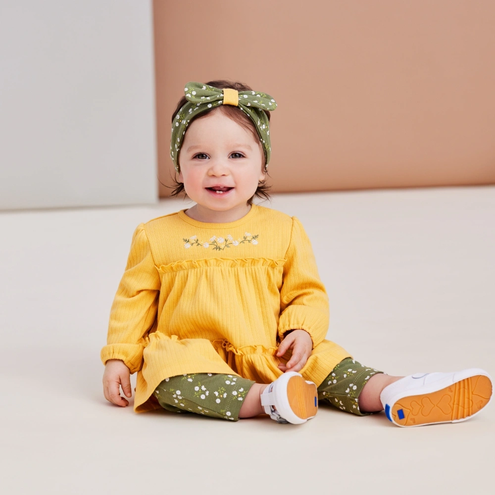 【Little Me】雛菊上衣/長褲/髮帶